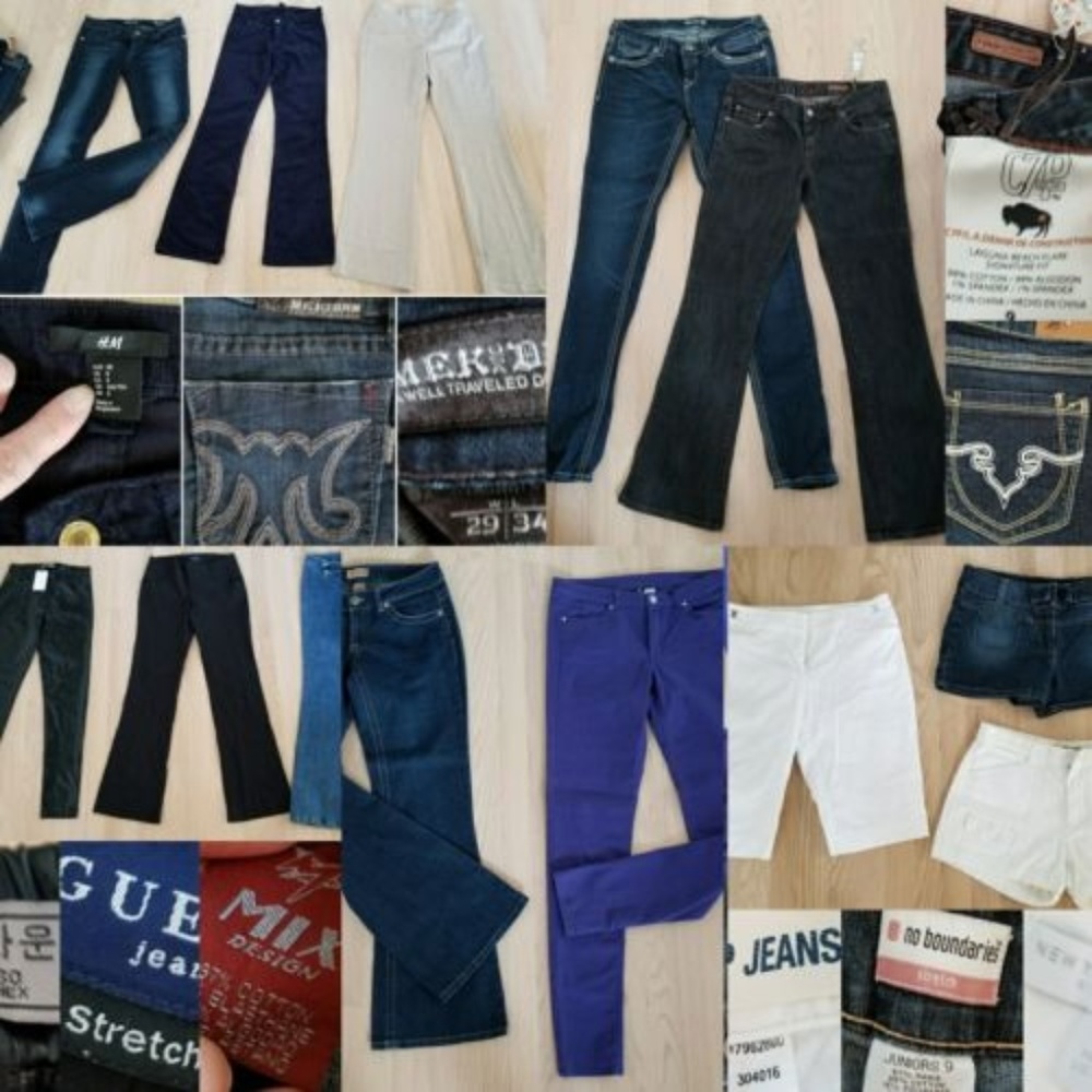 Lot of 15+ Women Jeans, Shorts, Pants 7/8/9